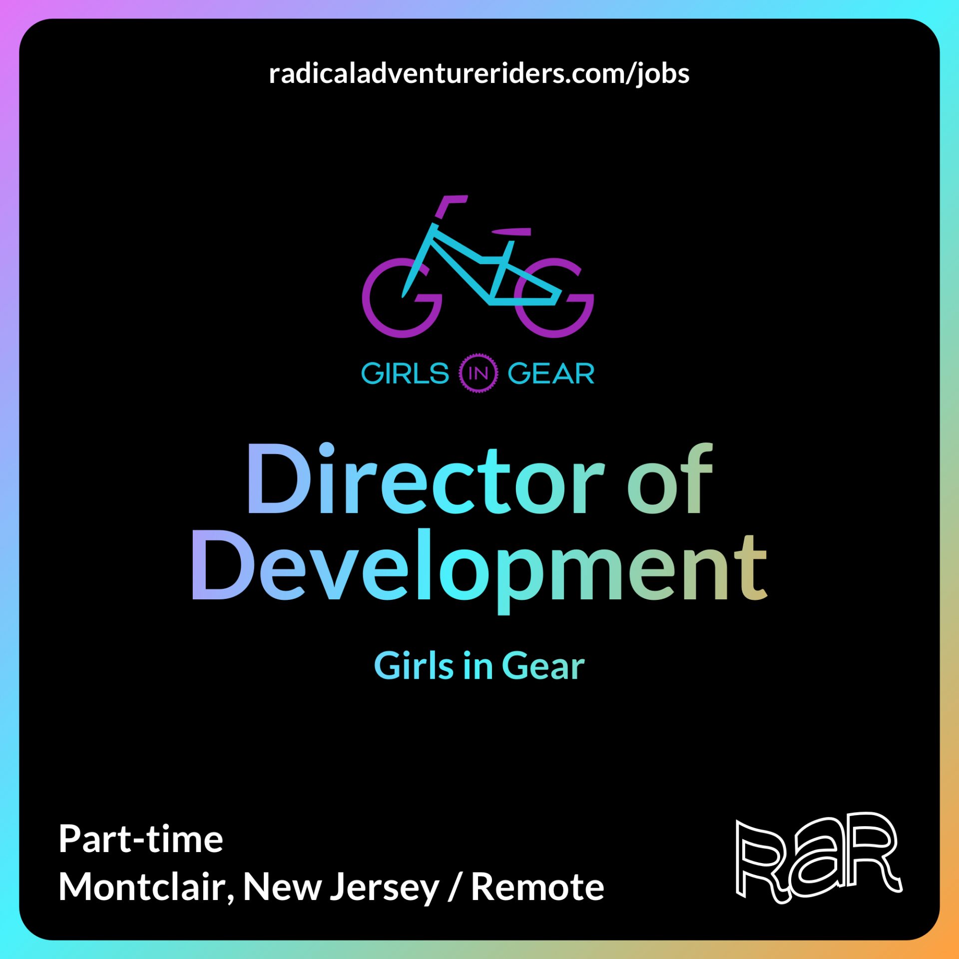 RAR Jobs Board – Radical Adventure Riders