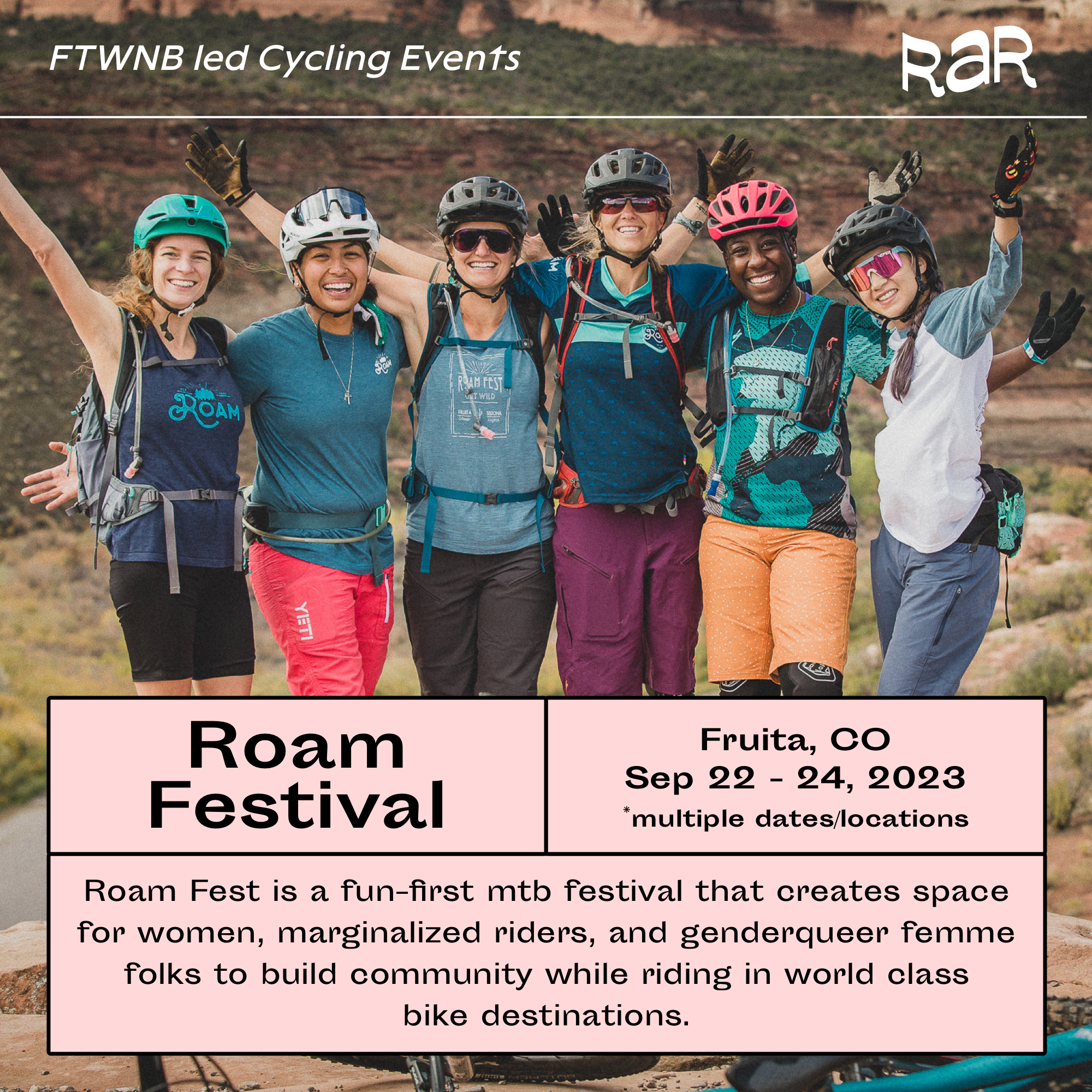 FTWNB Led Cycling Events – Radical Adventure Riders