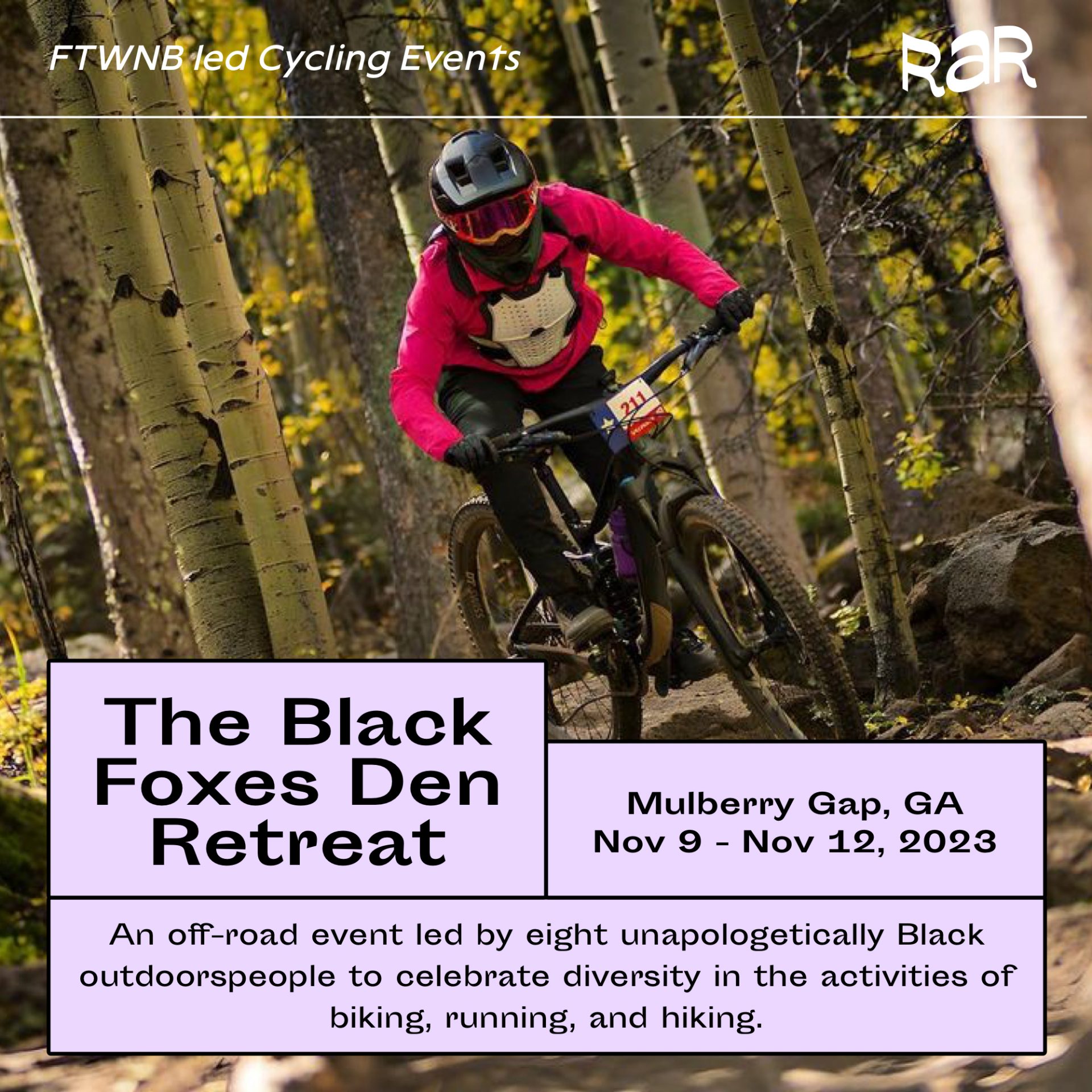 FTWNB Led Cycling Events – Radical Adventure Riders