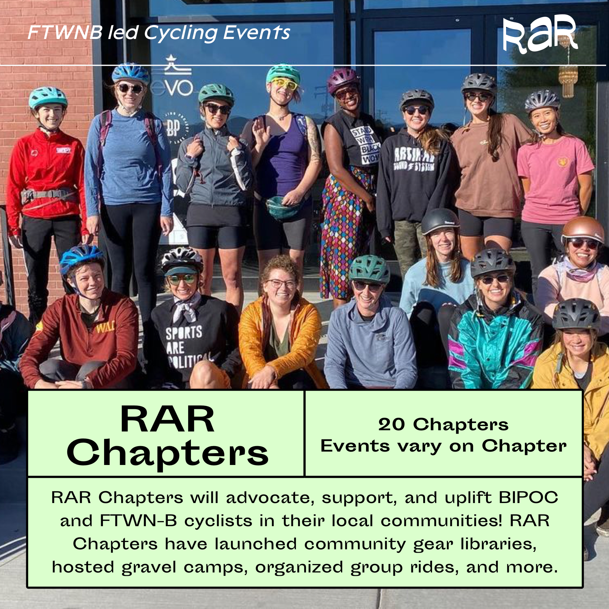 FTWNB Led Cycling Events – Radical Adventure Riders